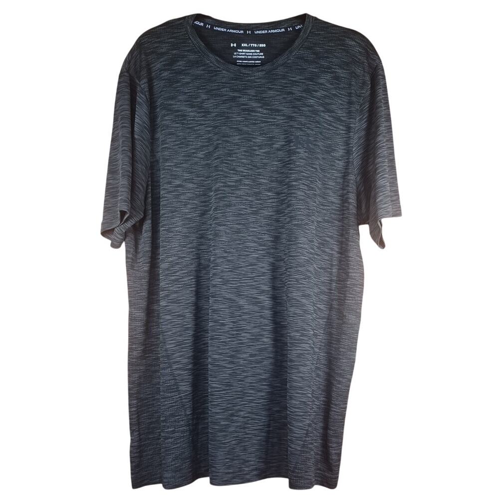 Under Armour Seamless Tee XXL Moisture Wicking Running Gym Athletic Black